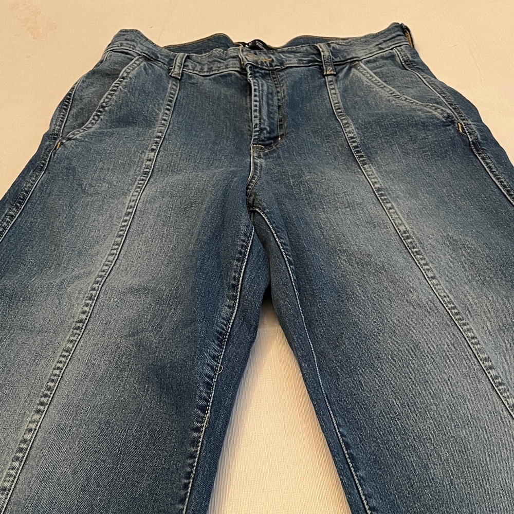 GAP Denim High-Rise Wide-Leg Crop Jeans - Dark Wash, size 8/29s, NWOT